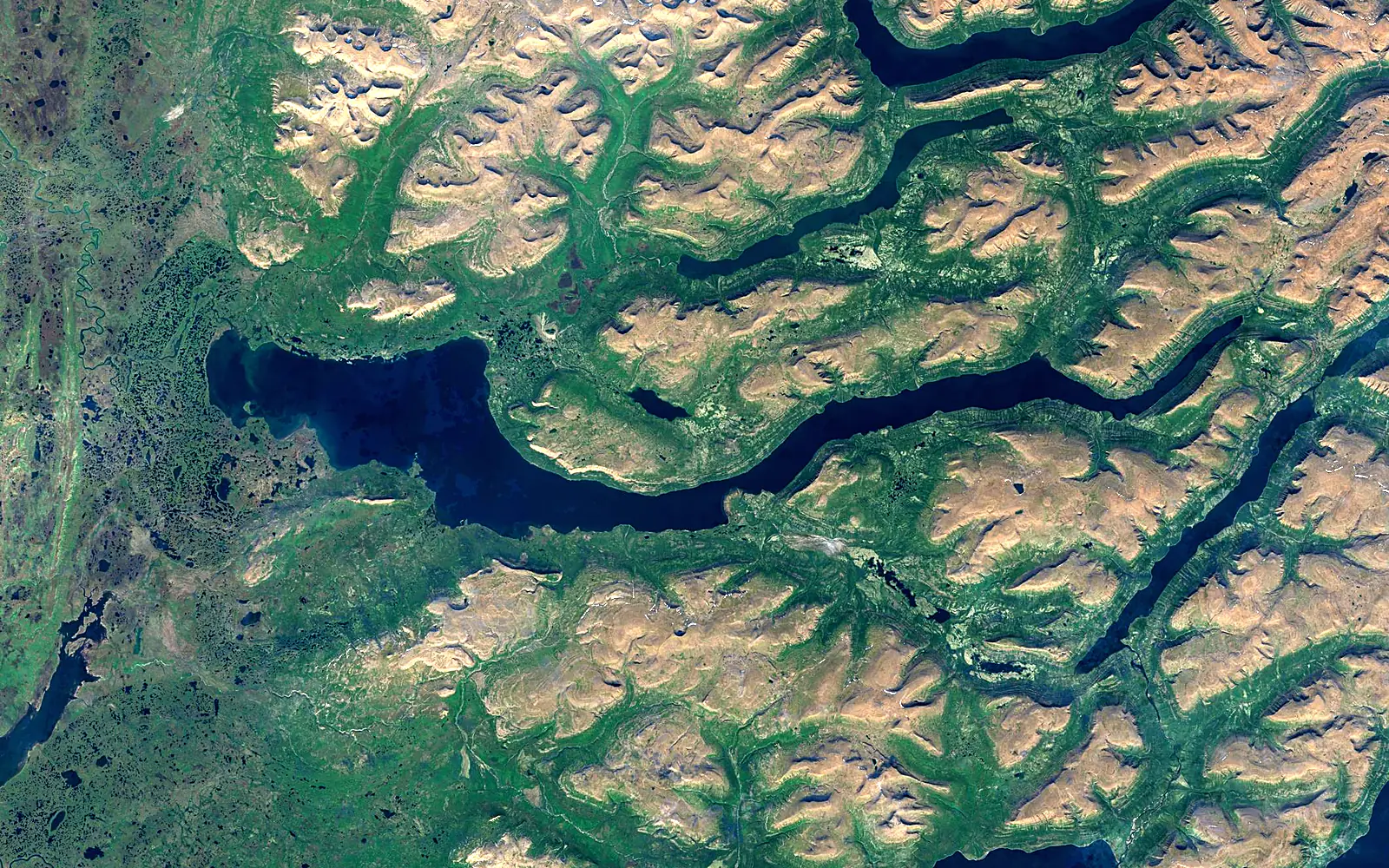 Lake Keta seen from space (Sentinel-2)