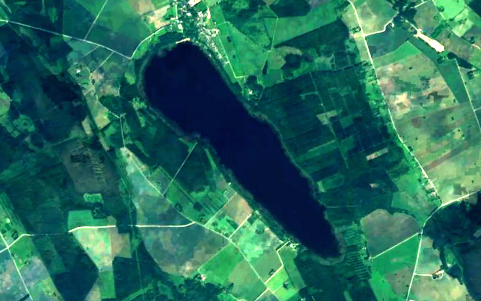 Lake Kuremaa seen from space (Sentinel-2)