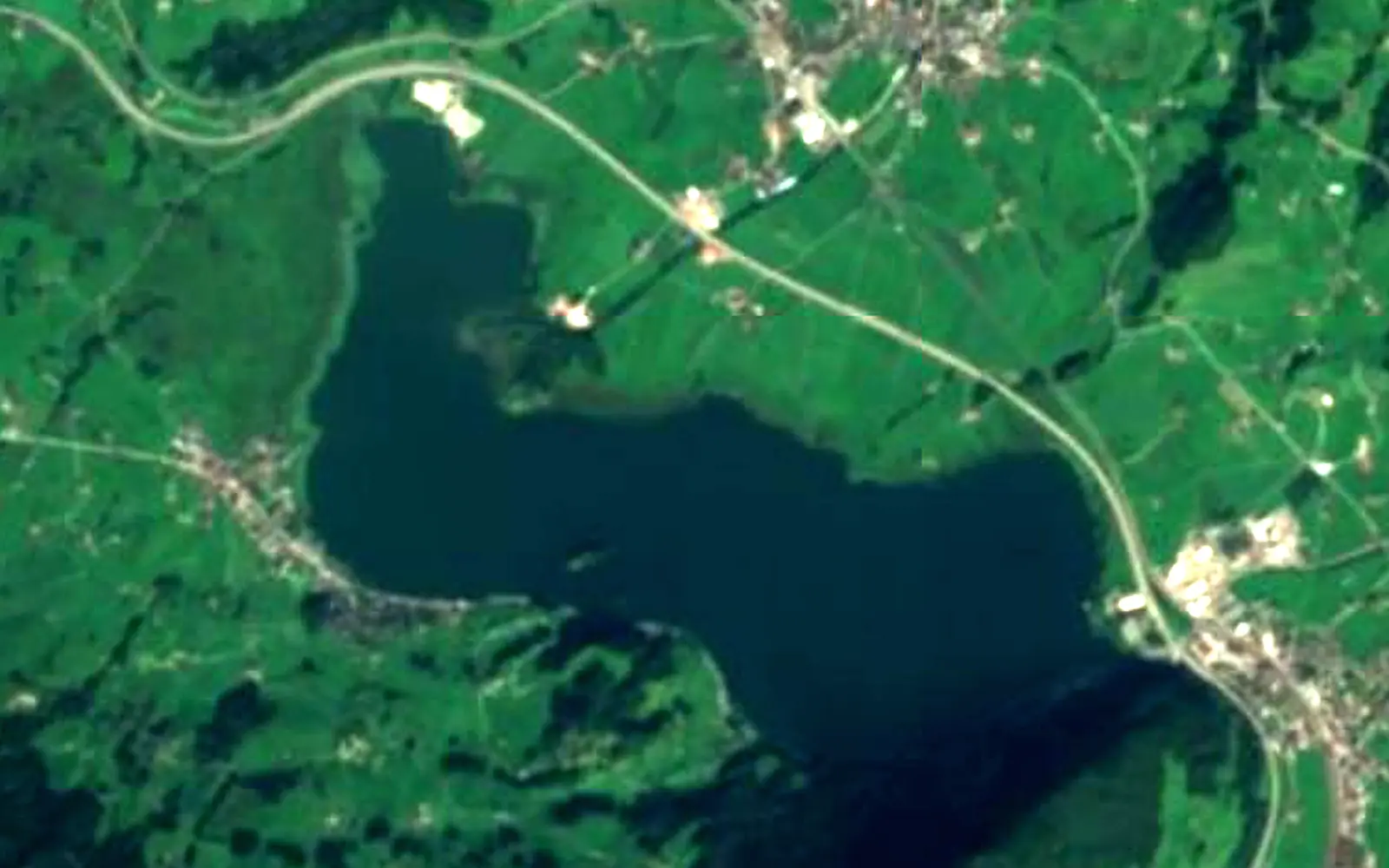 Lake Lauerz seen from space (Sentinel-2)