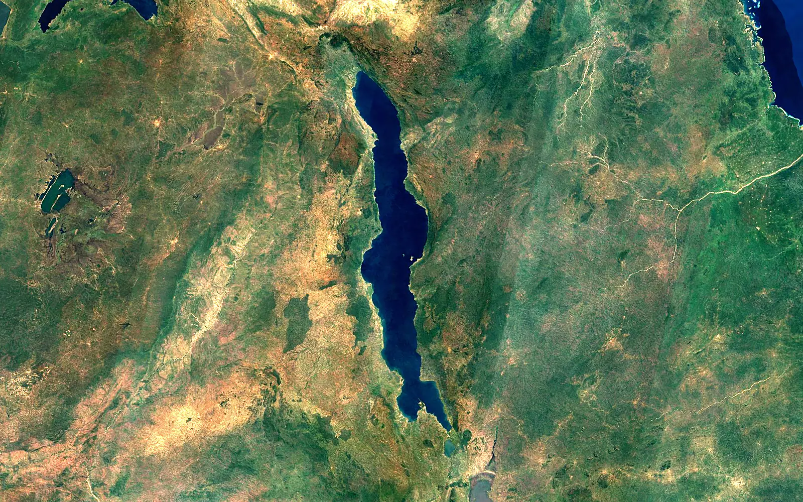 Lake Malawi seen from space (Sentinel-2)