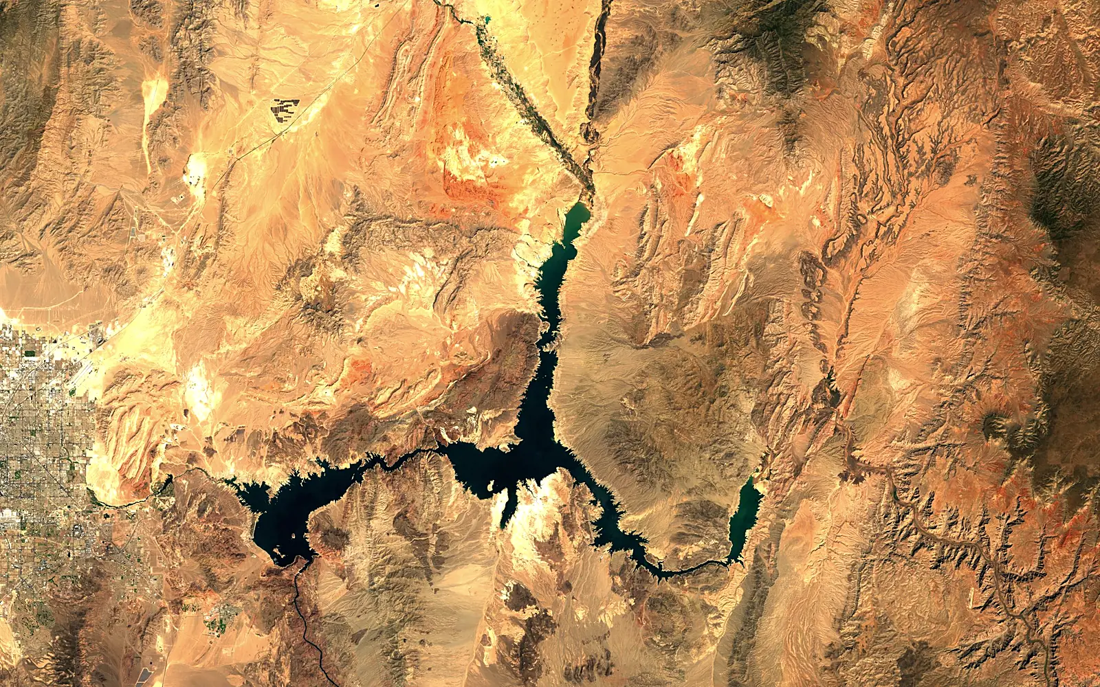 Lake Mead seen from space (Sentinel-2)