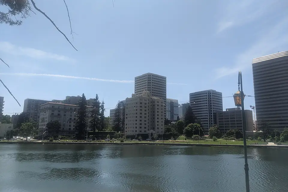 Downtown Oakland view from Lake Merritt