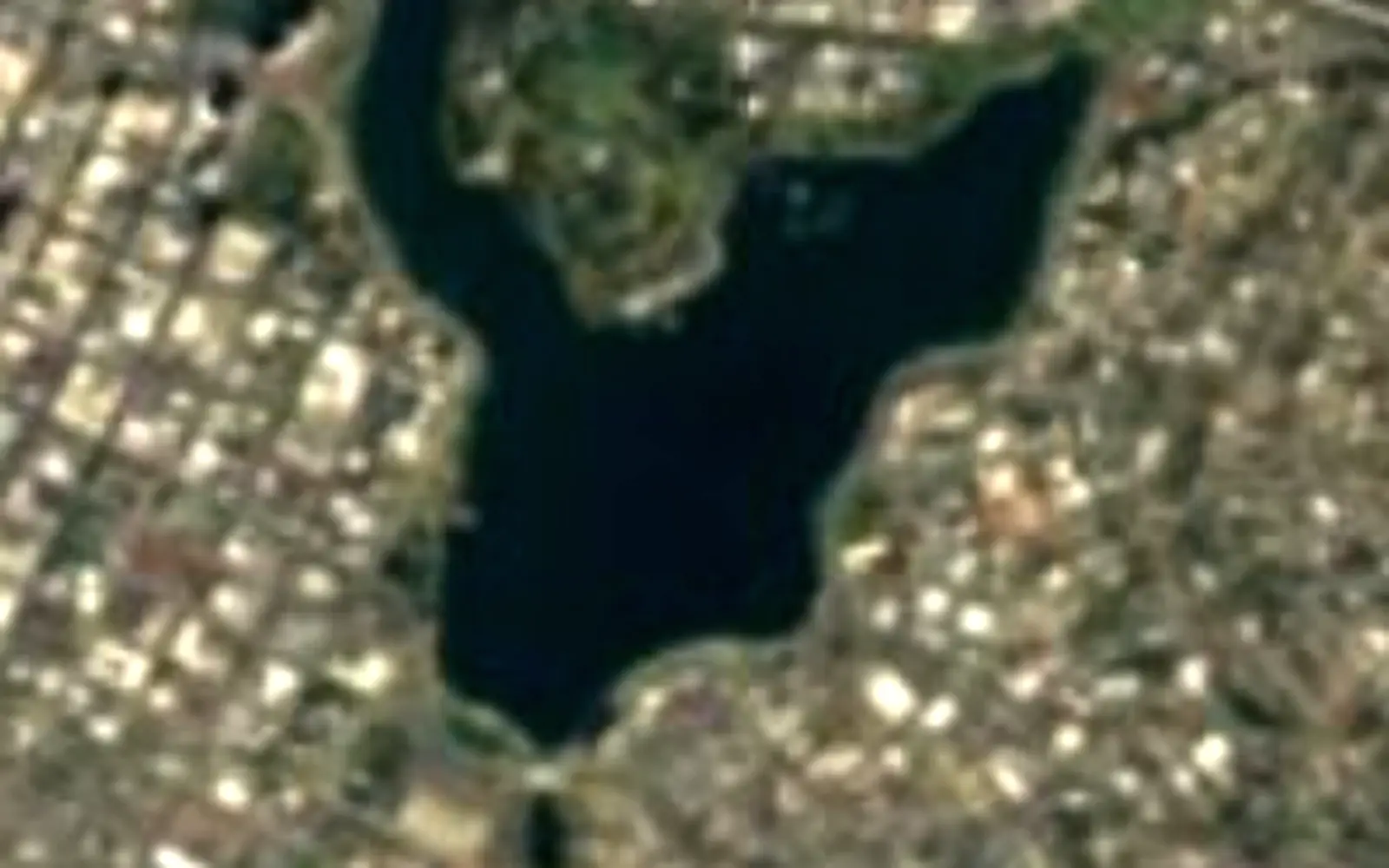 Lake Merritt seen from space (Sentinel-2)
