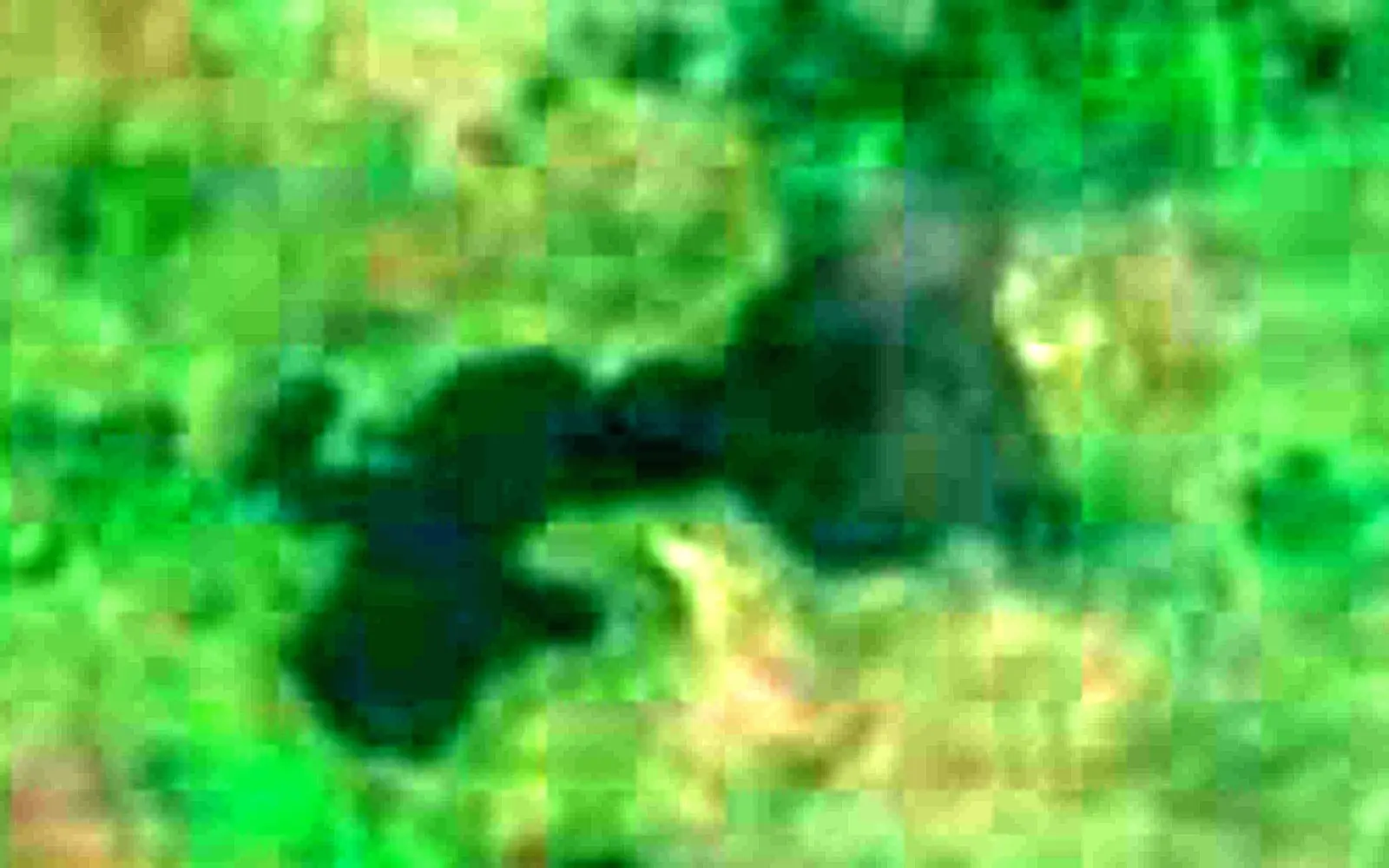 Lake Monoun seen from space (Sentinel-2)