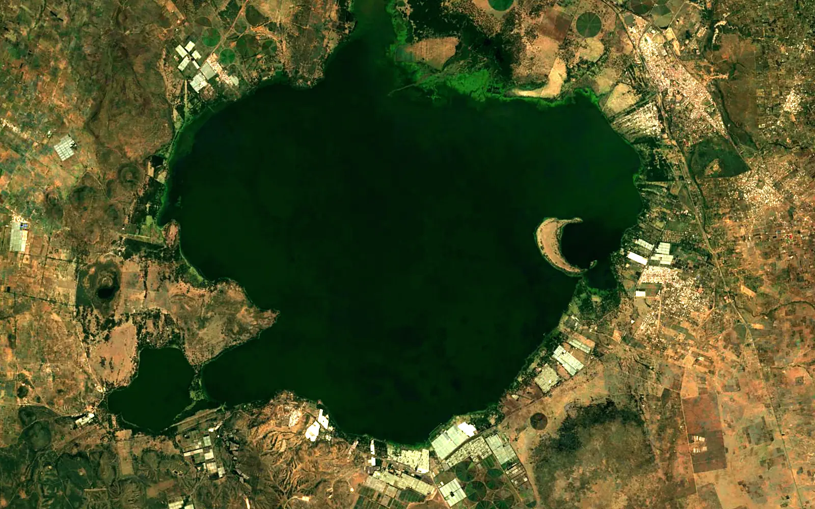 Lake Naivasha seen from space (Sentinel-2)