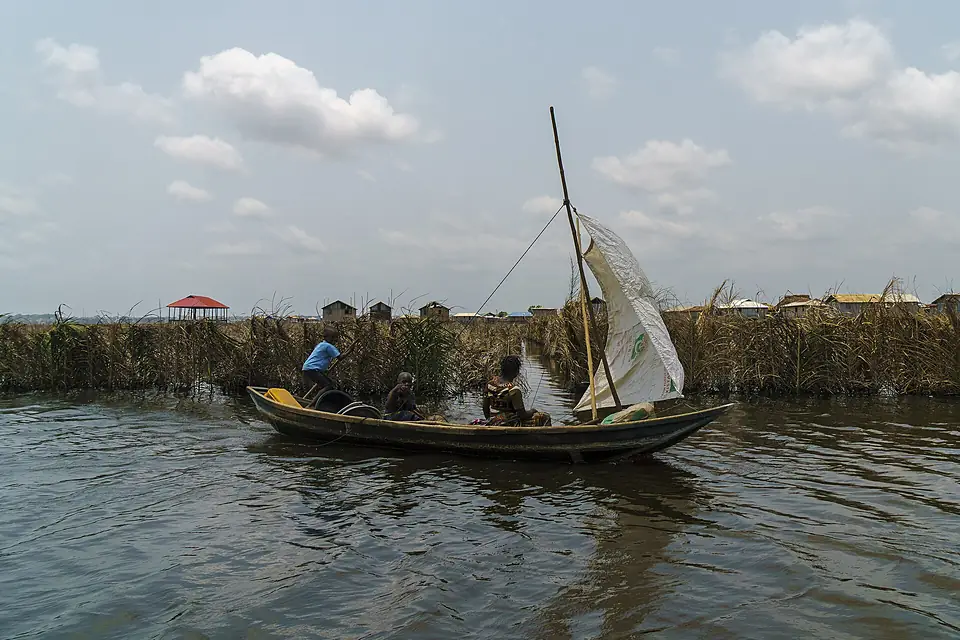 Boats on Lake Nokoue, Benin (33721615435)