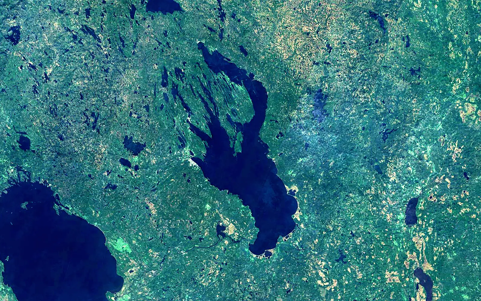 Lake Onega seen from space (Sentinel-2)