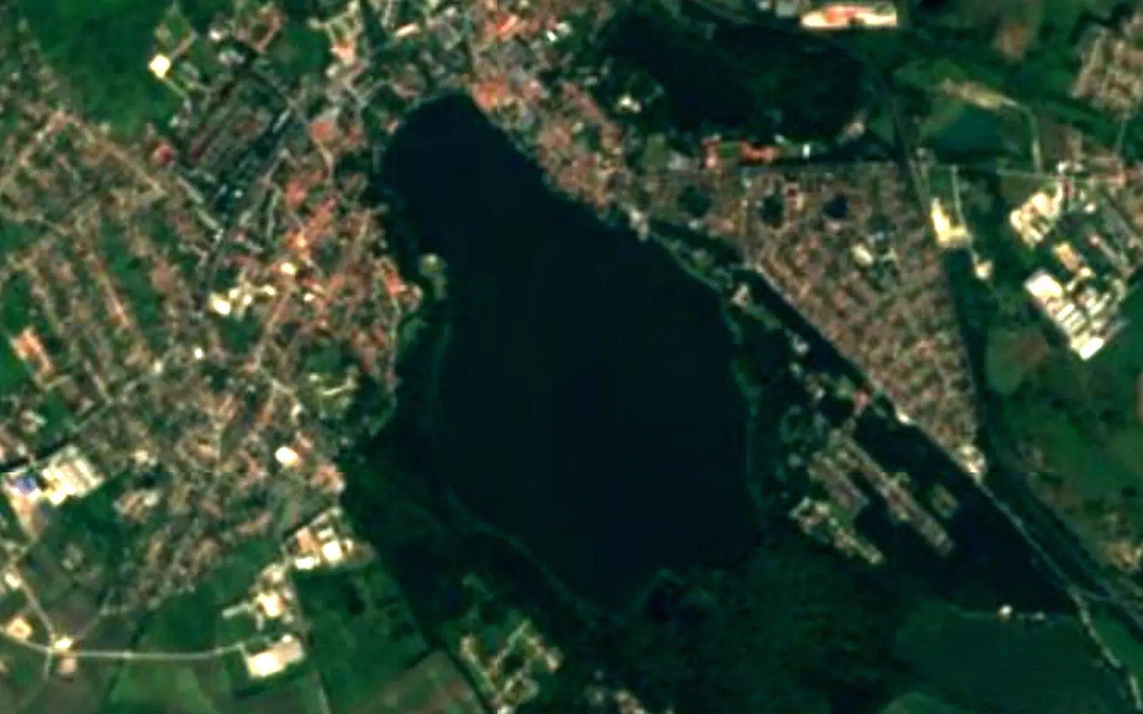 Lake Öreg seen from space (Sentinel-2)