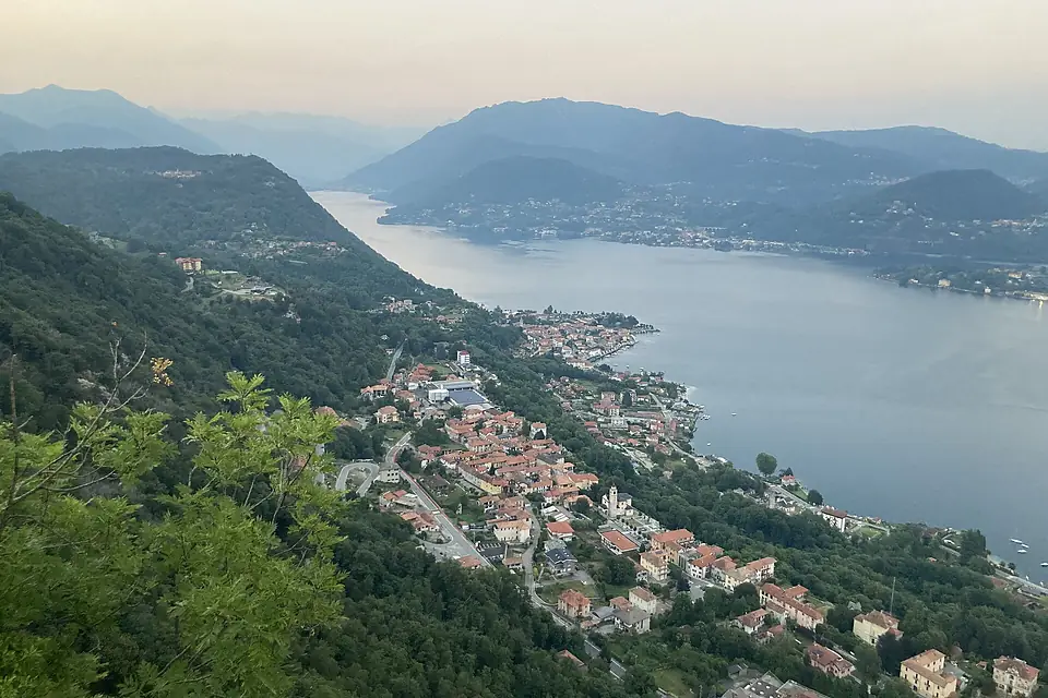 Alzo, Pella, and Lake Orta from Madonna del Sasso