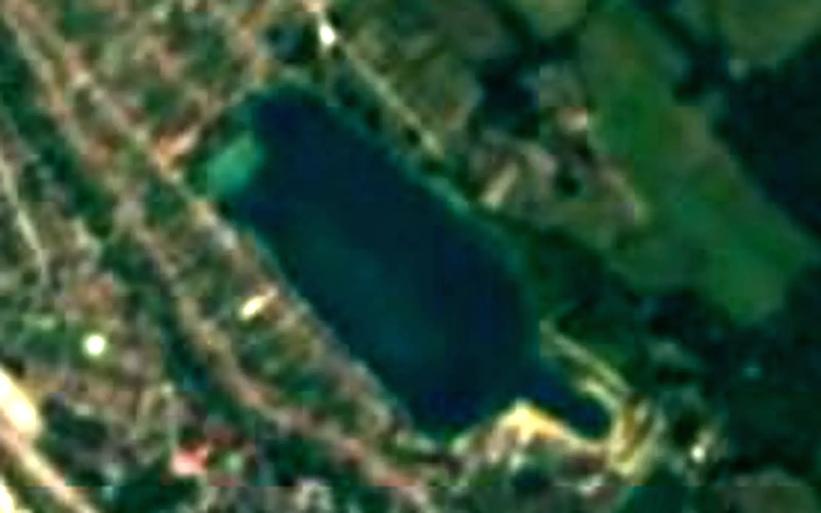 Lake Palatinus seen from space (Sentinel-2)