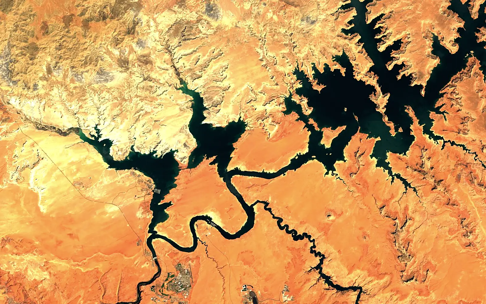 Lake Powell seen from space (Sentinel-2)