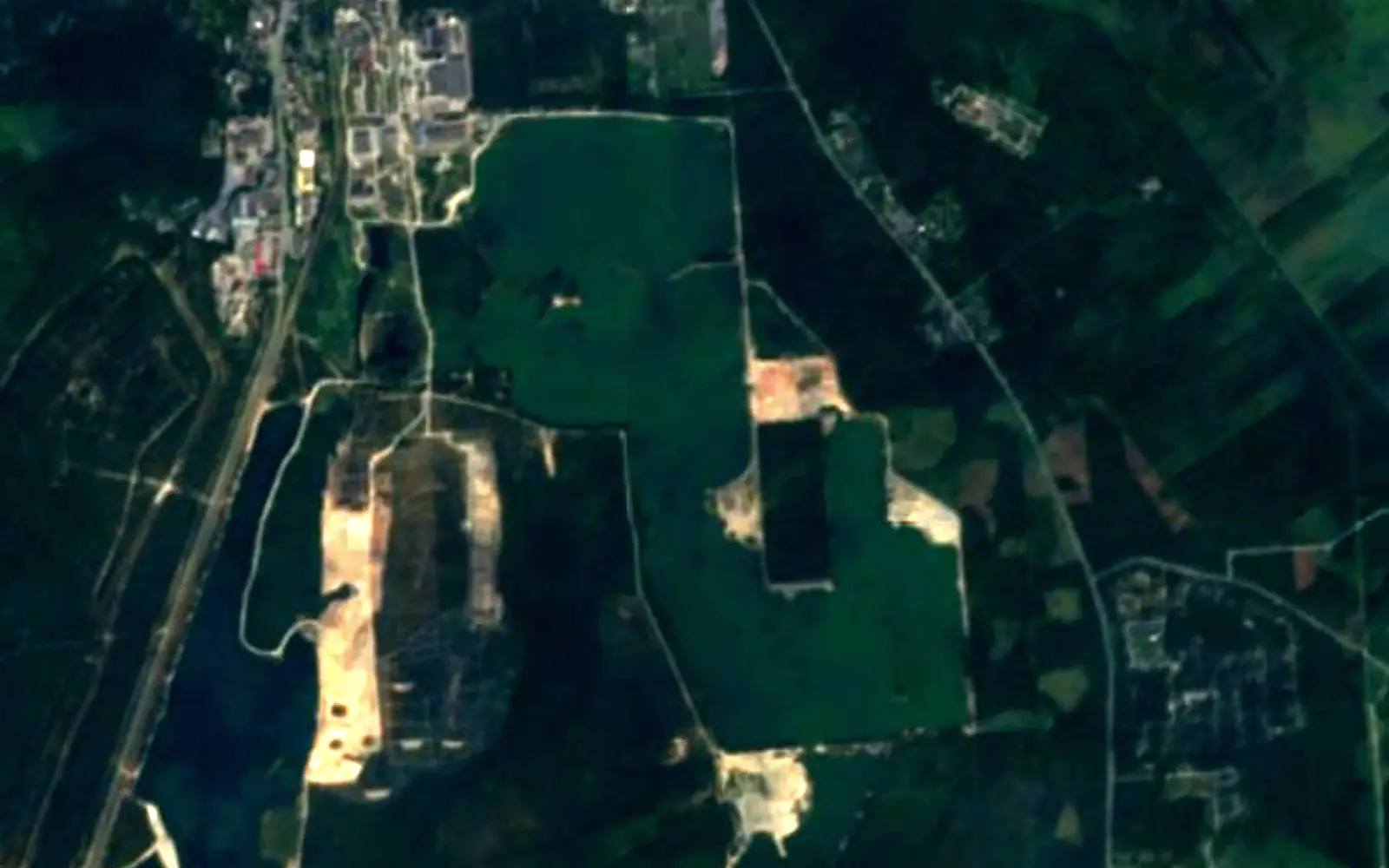 Lake Raku seen from space (Sentinel-2)