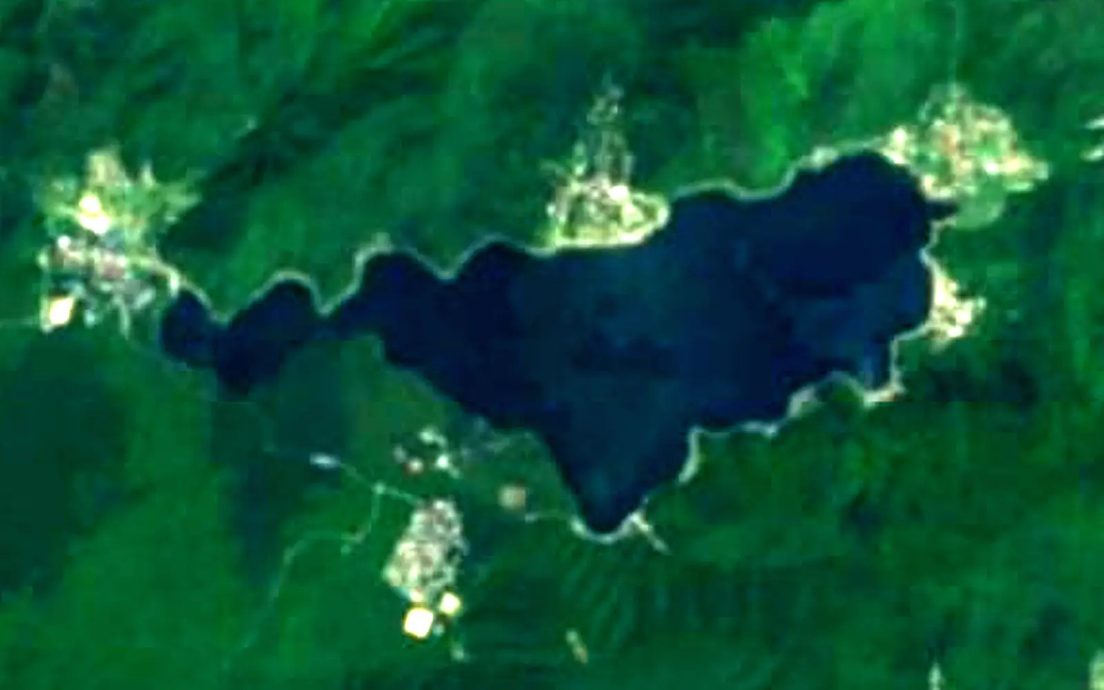 Lake Sai seen from space (Sentinel-2)