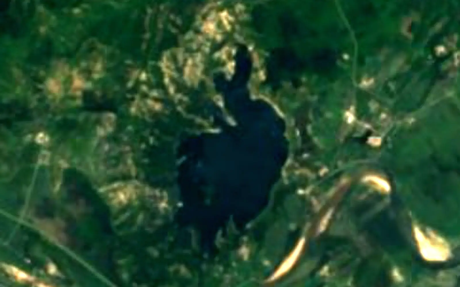 Lake Samilpo seen from space (Sentinel-2)
