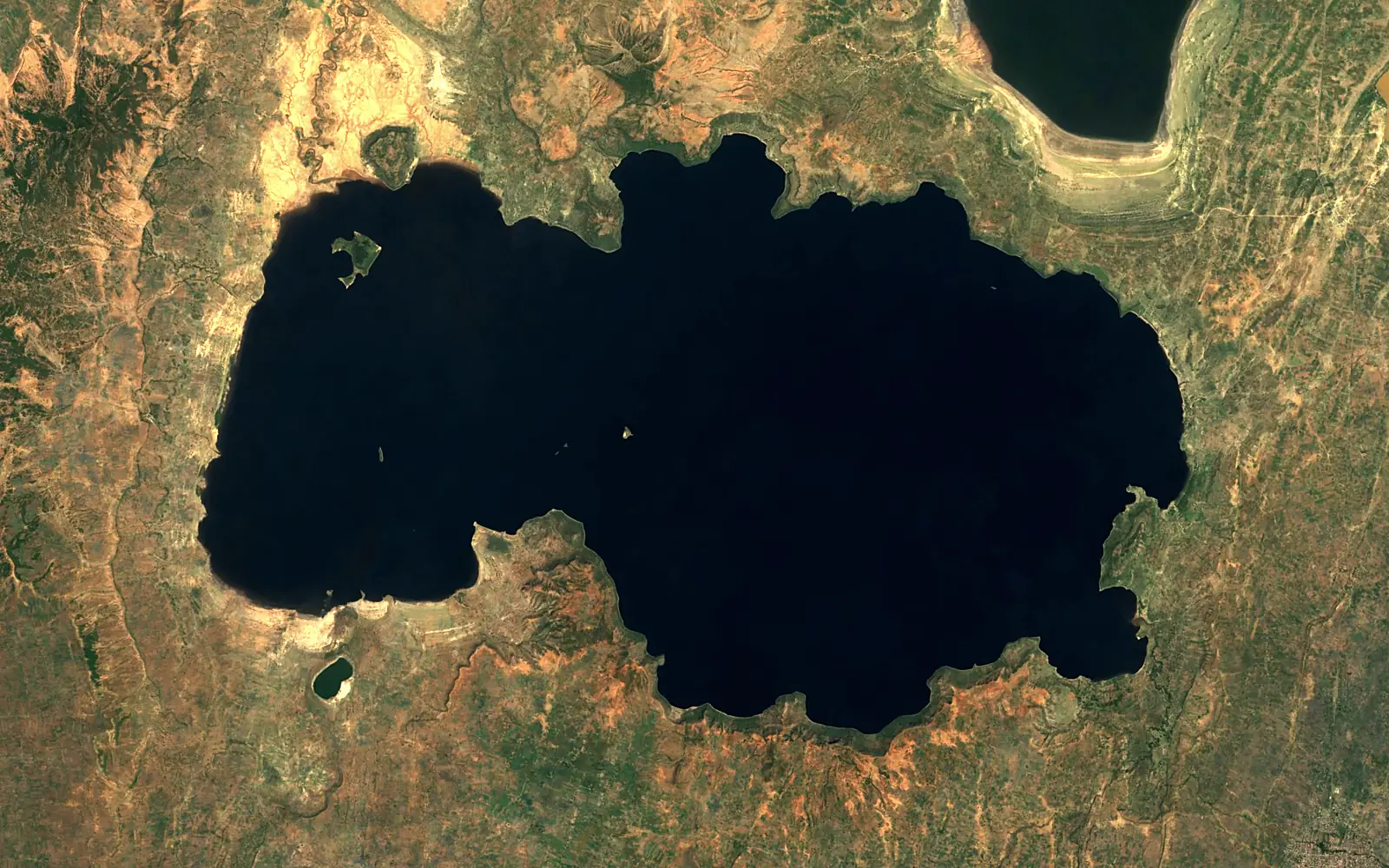 Lake Shala seen from space (Sentinel-2)