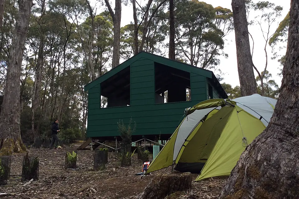 Camping at Lake St Clair - panoramio