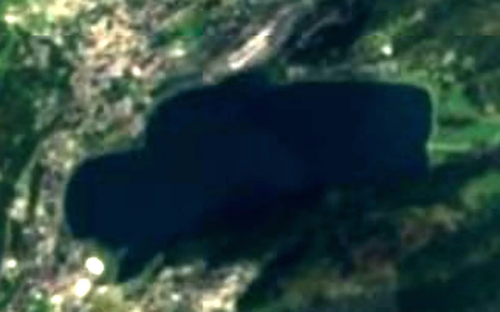 Lake St. Moritz seen from space (Sentinel-2)