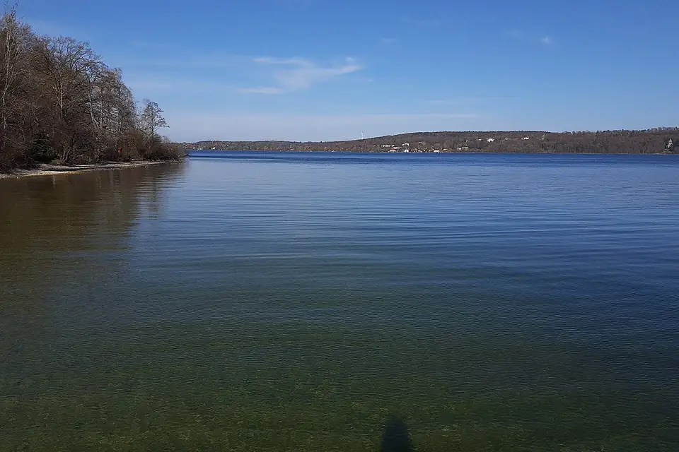 Lake Starnberg from berth, looking north