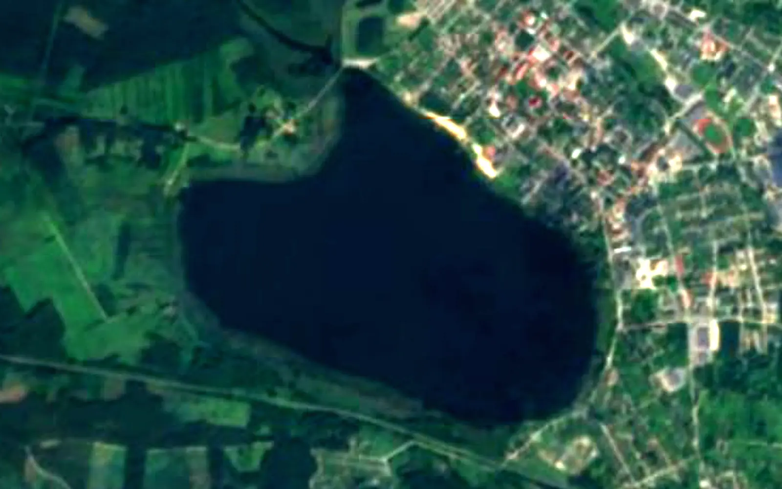 Lake Tamula seen from space (Sentinel-2)