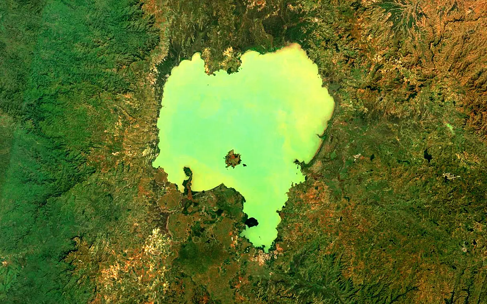 Lake Tana seen from space (Sentinel-2)
