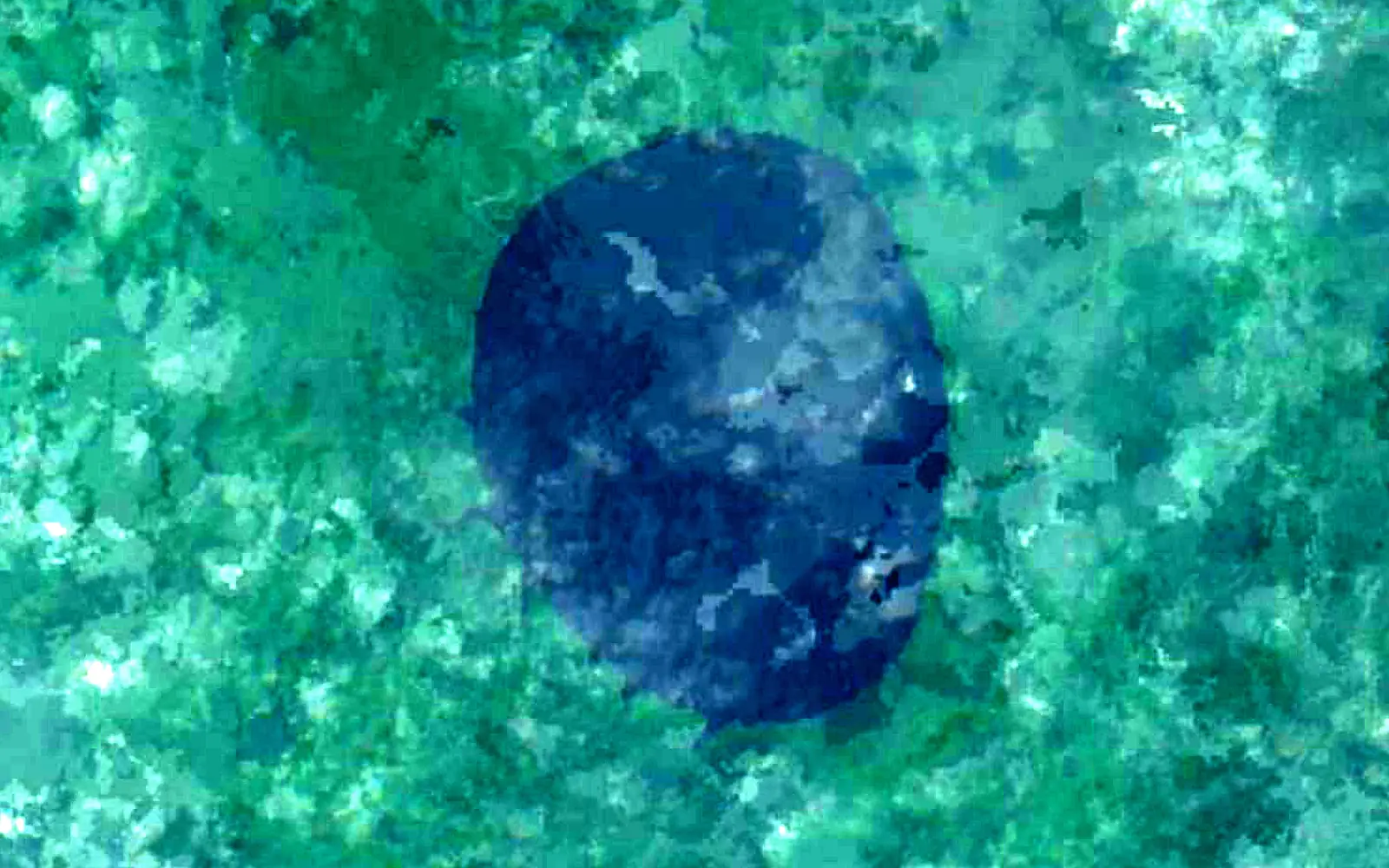 Lake Tele seen from space (Sentinel-2)