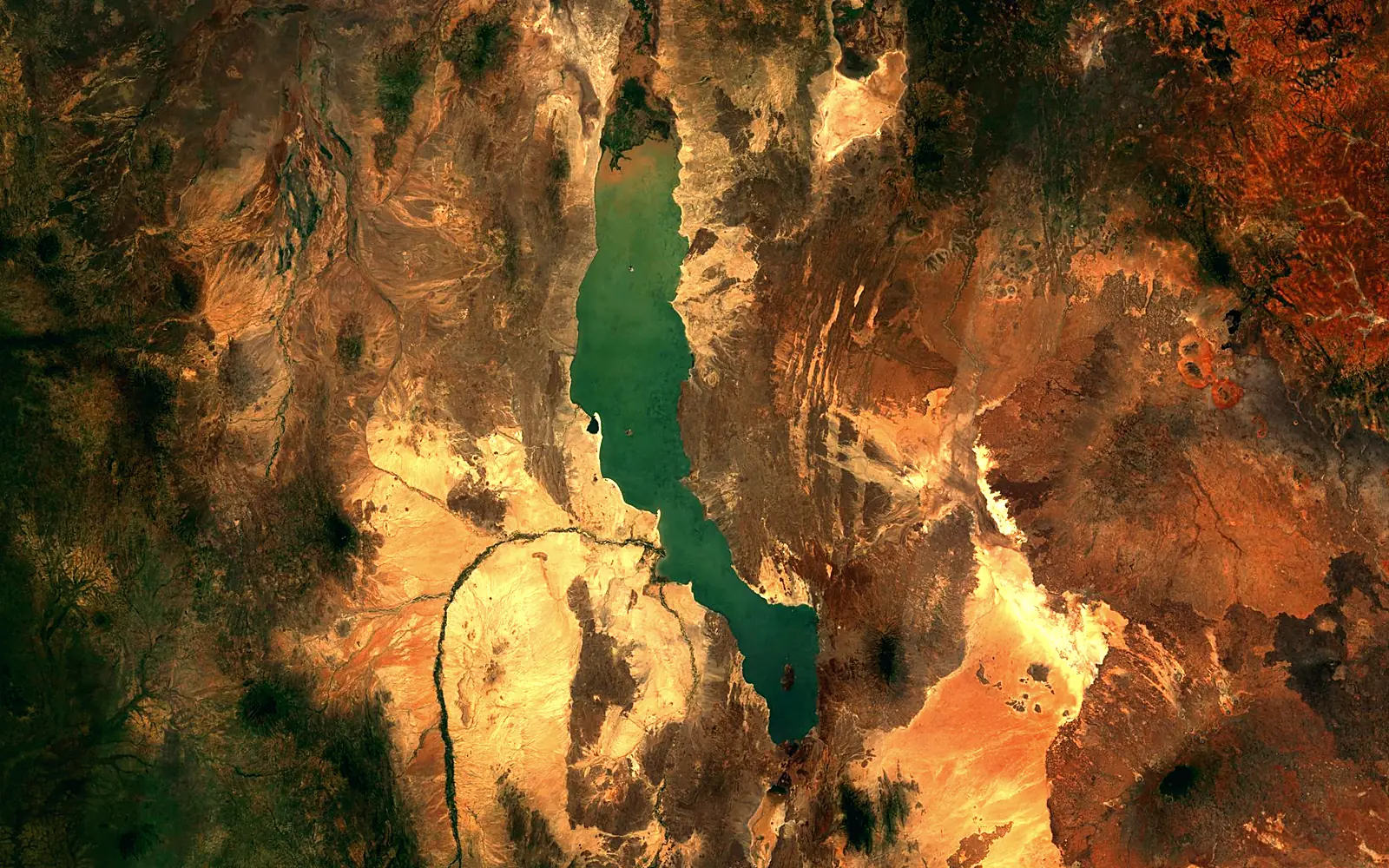 Lake Turkana seen from space (Sentinel-2)