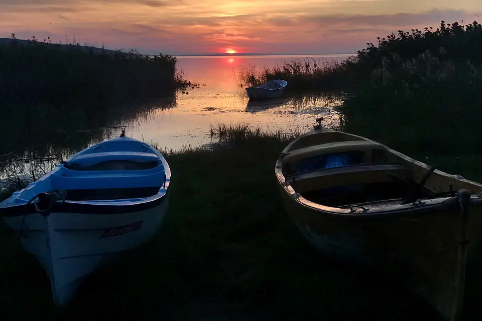 Boats in Sunset