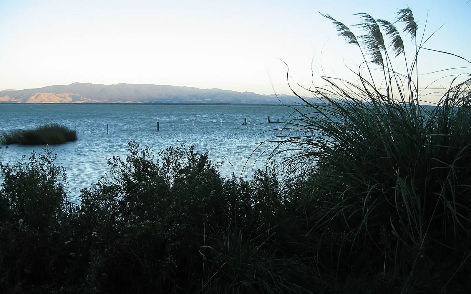 Aorangi Range over Lake Wairarapa