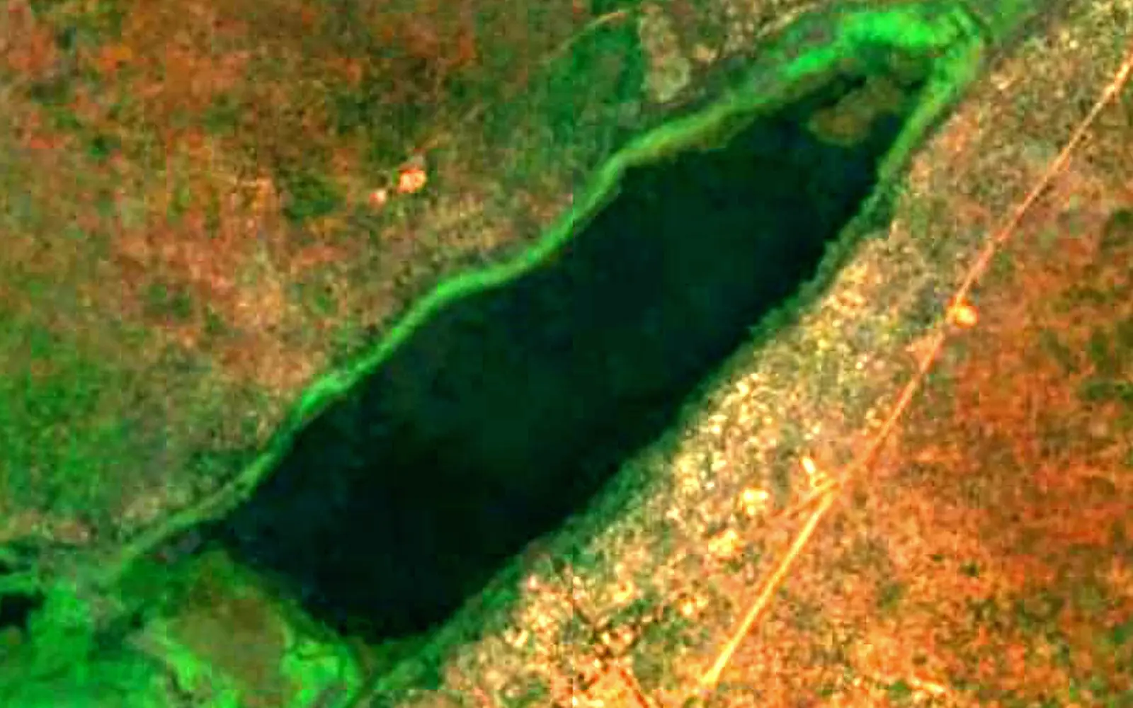 Lake Yirol seen from space (Sentinel-2)