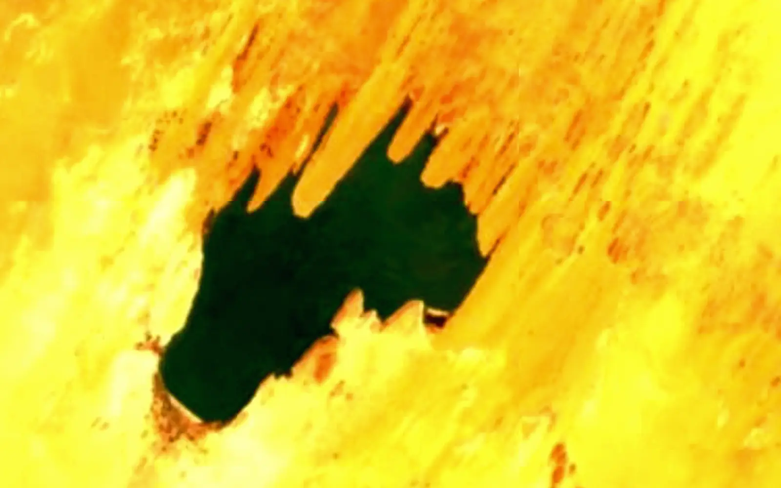 Lake Yoa seen from space (Sentinel-2)