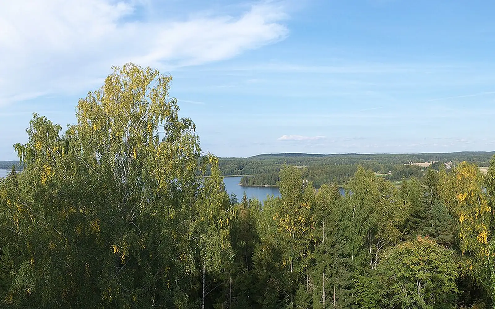 Längelmävesi from Vehoniemi observation tower