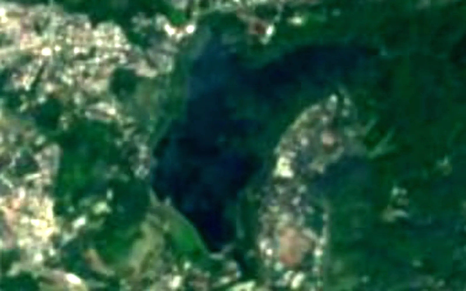 Lantan Lake seen from space (Sentinel-2)
