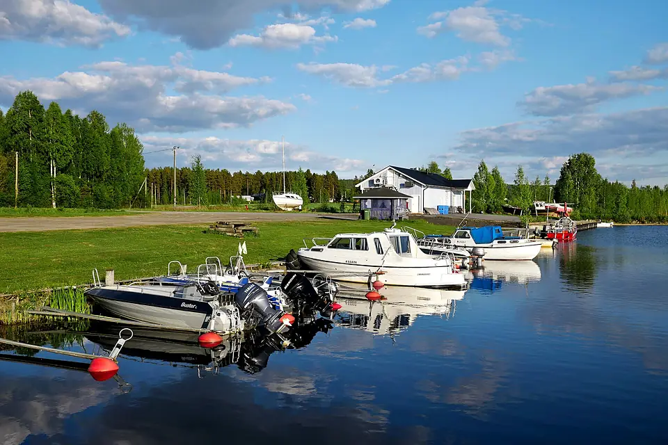 Boat harbor in Vimpeli 2017