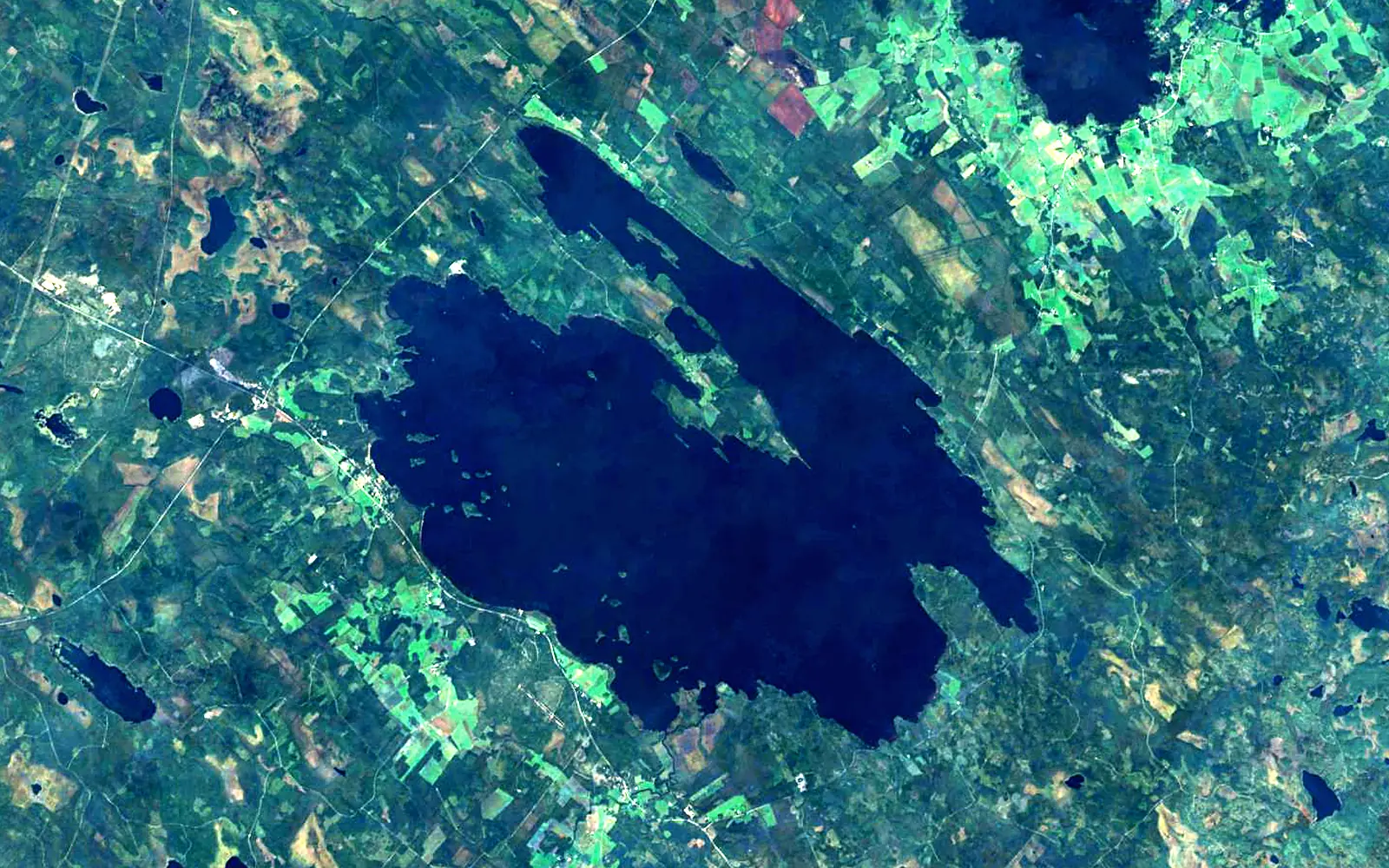 Lestijärvi seen from space (Sentinel-2)