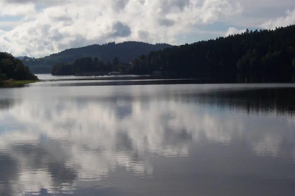 Lipno nad Vltavou, přehradní hráz, přehrada