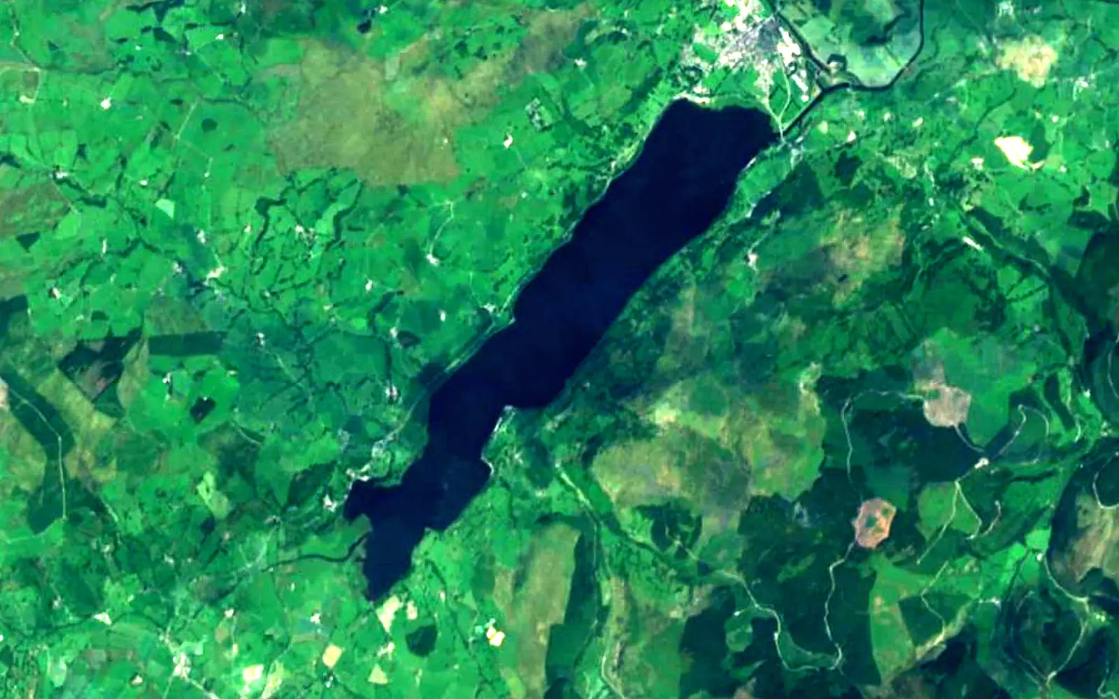 Llyn Tegid seen from space (Sentinel-2)