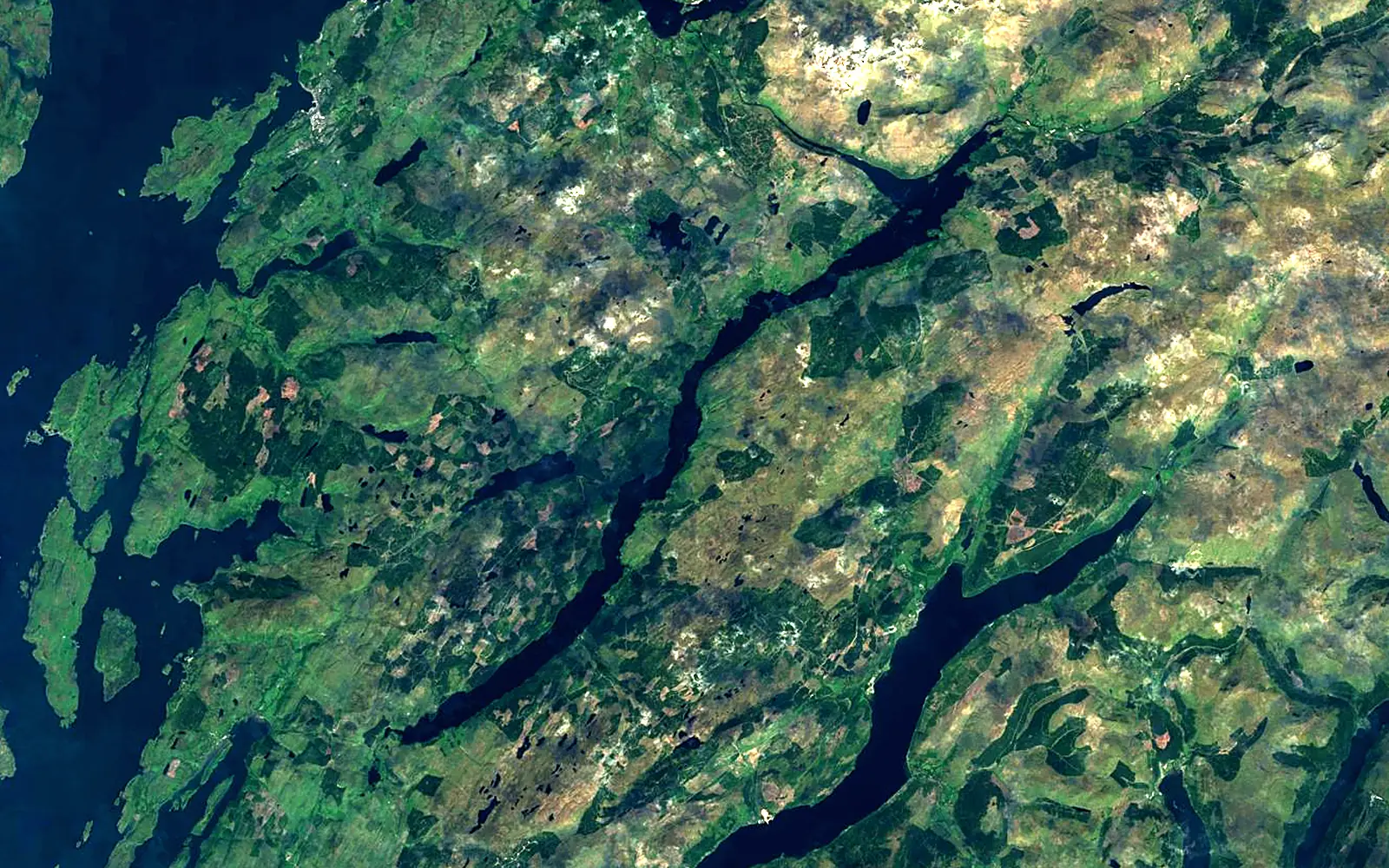 Loch Awe seen from space (Sentinel-2)