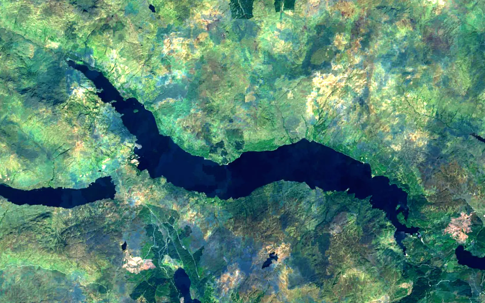 Loch Katrine seen from space (Sentinel-2)