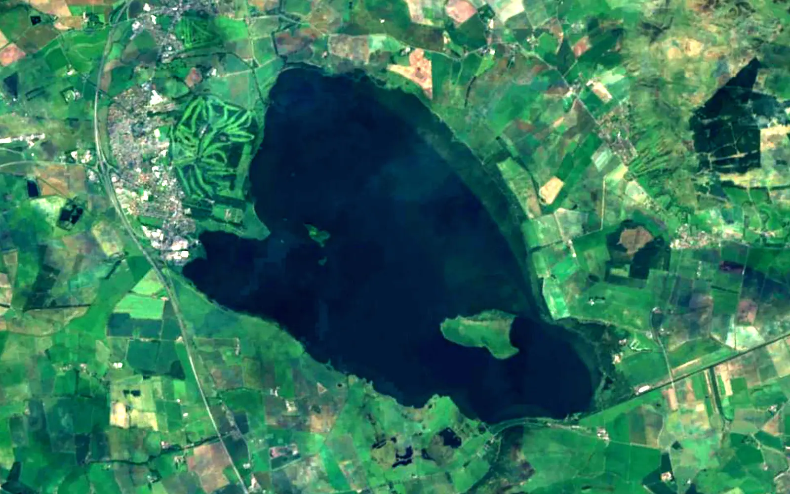 Loch Leven seen from space (Sentinel-2)