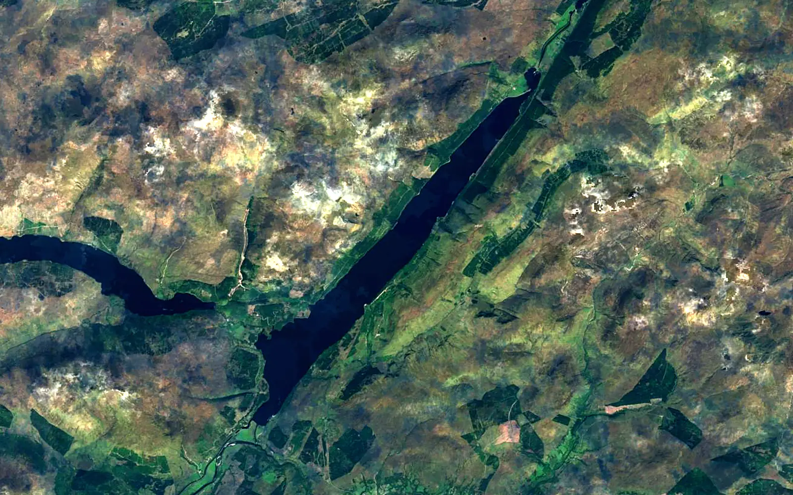 Loch Lochy seen from space (Sentinel-2)
