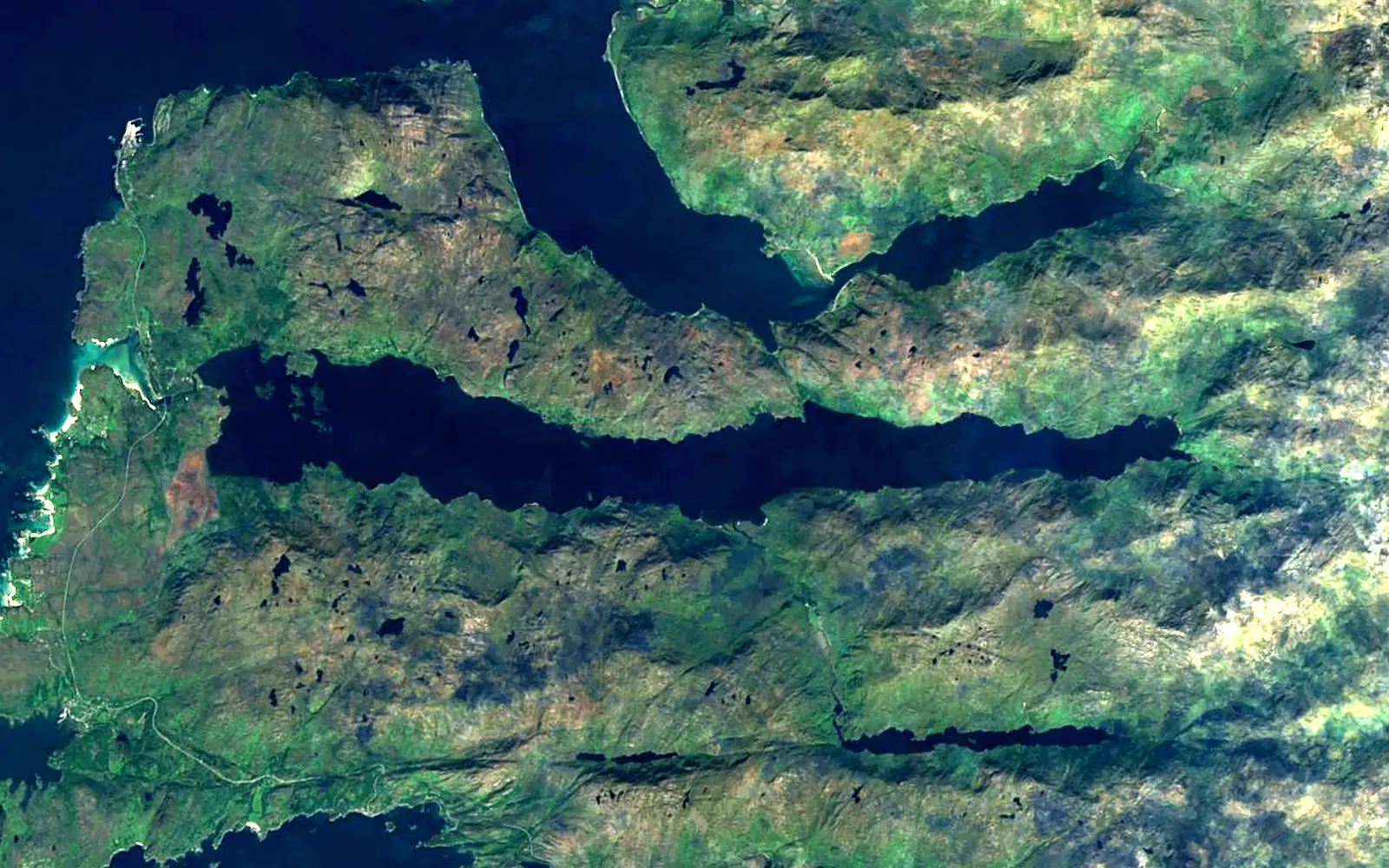 Loch Morar seen from space (Sentinel-2)