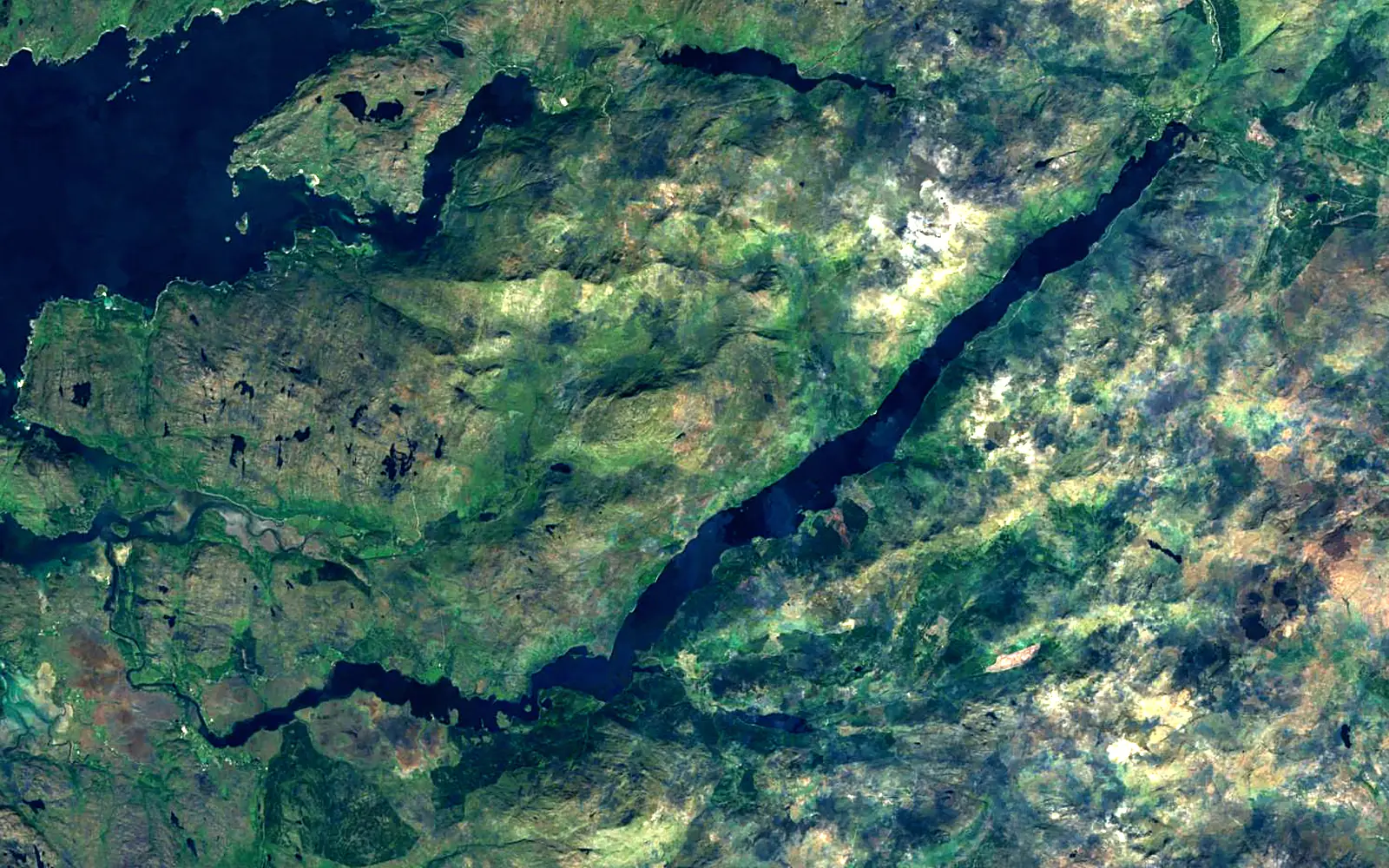 Loch Shiel seen from space (Sentinel-2)
