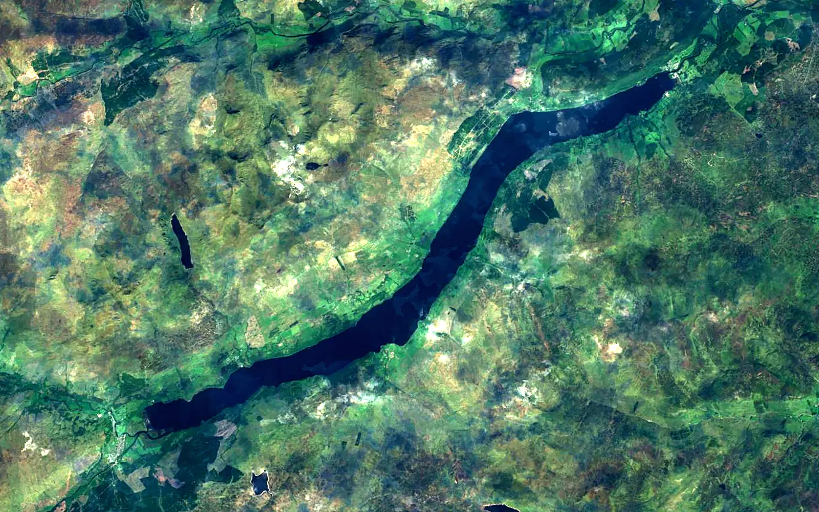 Loch Tay seen from space (Sentinel-2)