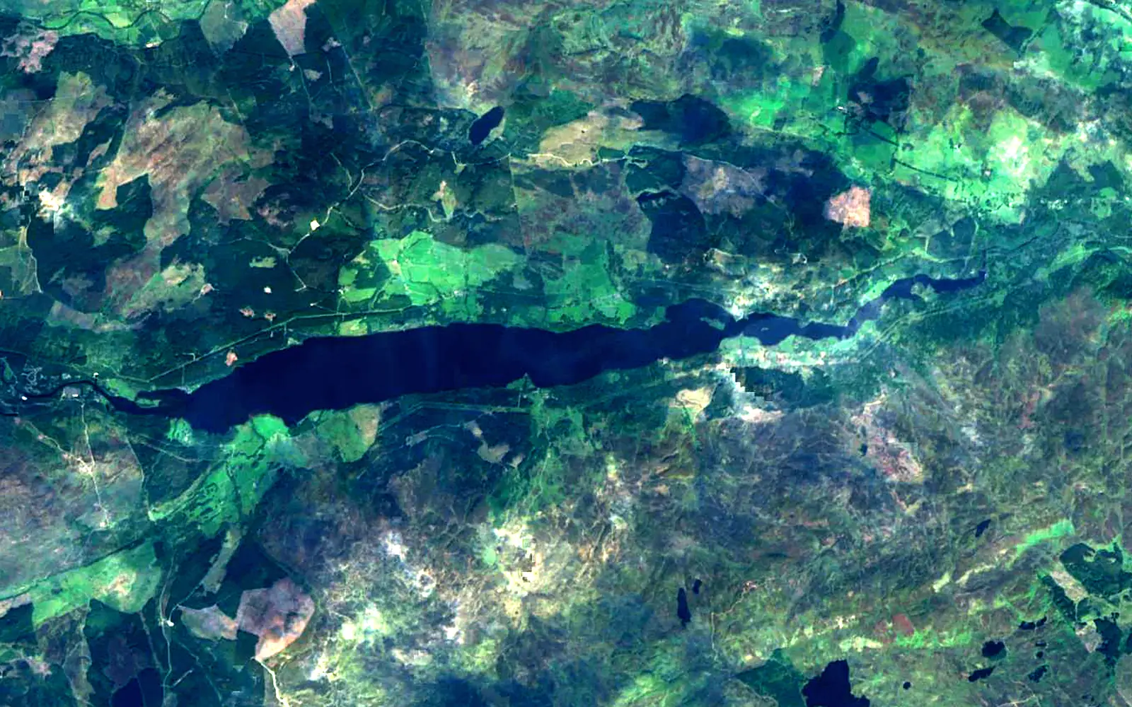 Loch Tummel seen from space (Sentinel-2)