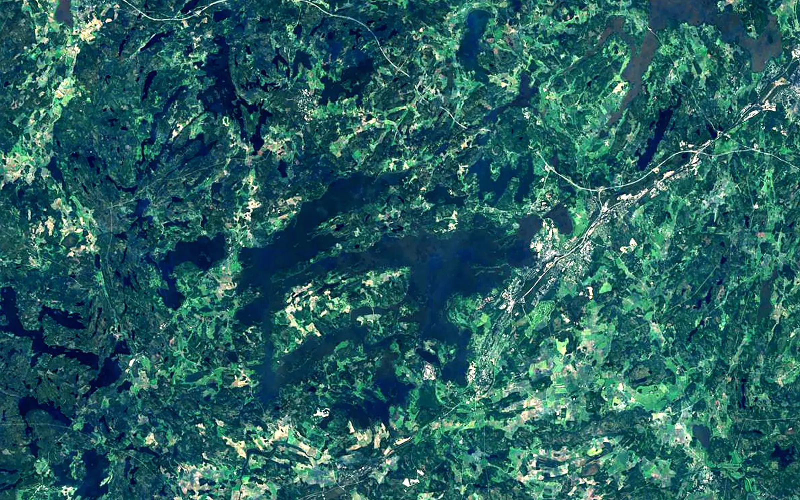 Lohjanjärvi seen from space (Sentinel-2)