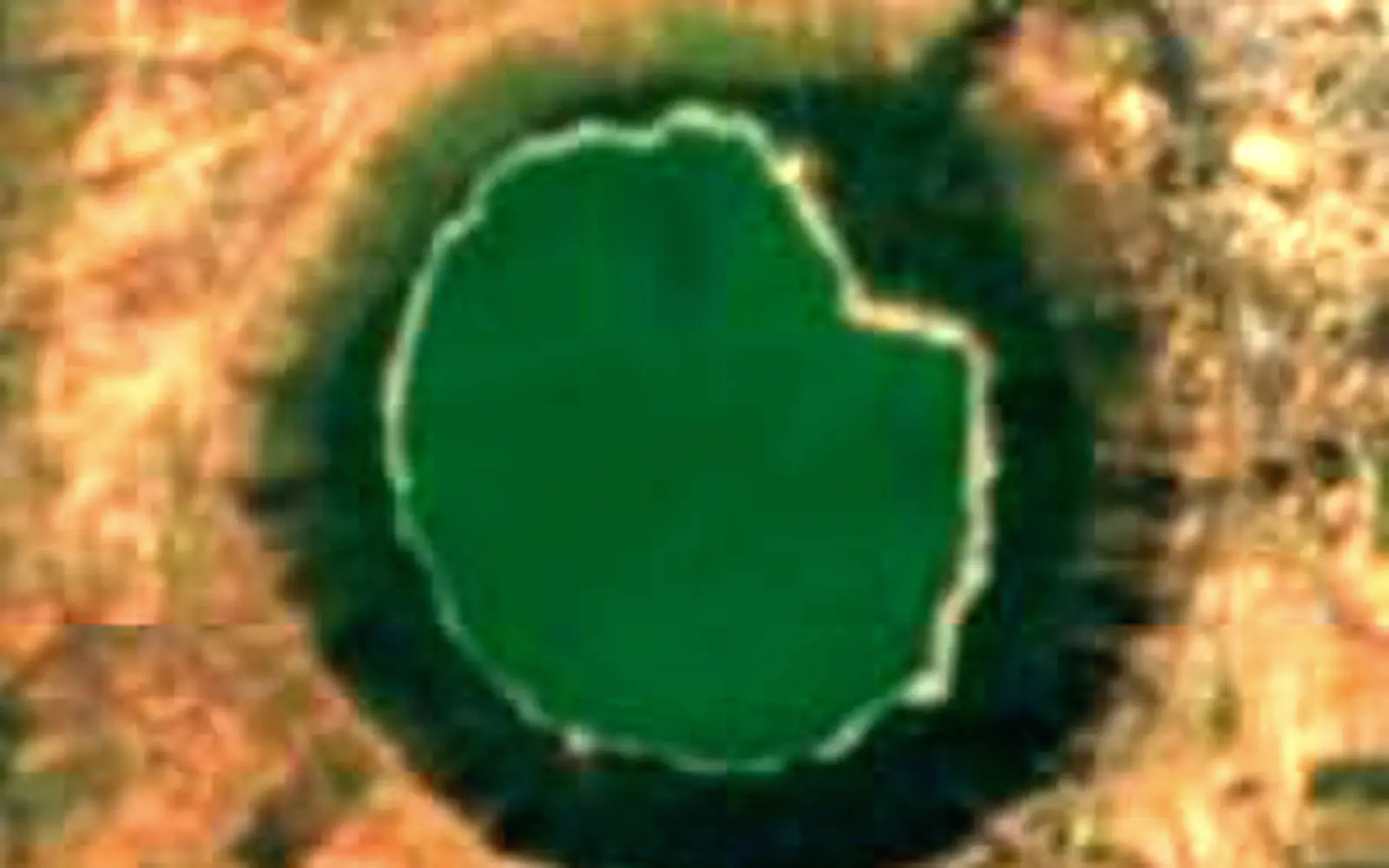 Lonar Lake seen from space (Sentinel-2)