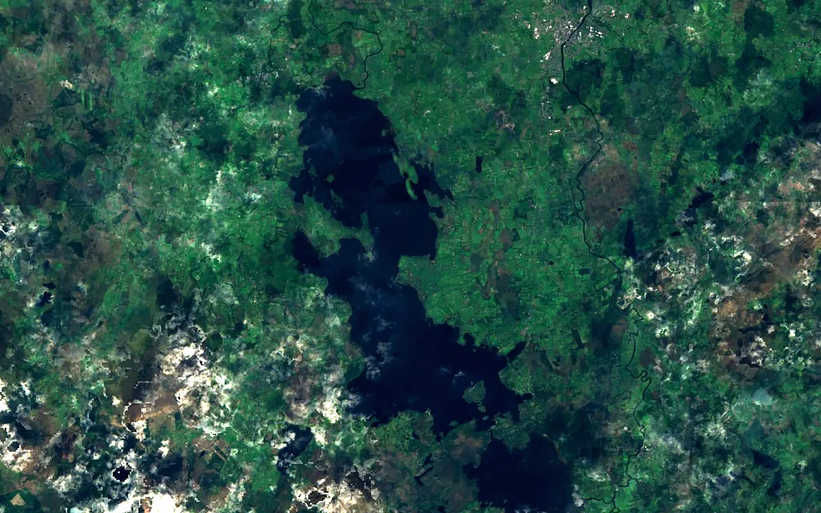 Lough Conn seen from space (Sentinel-2)