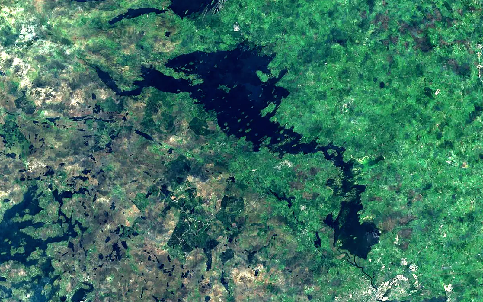 Lough Corrib seen from space (Sentinel-2)