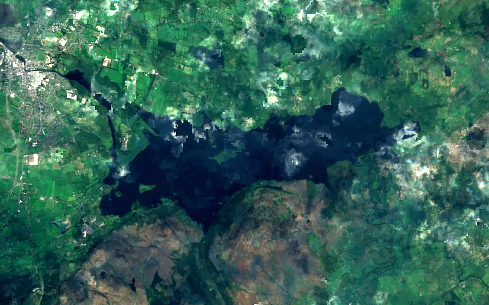 Lough Gill seen from space (Sentinel-2)