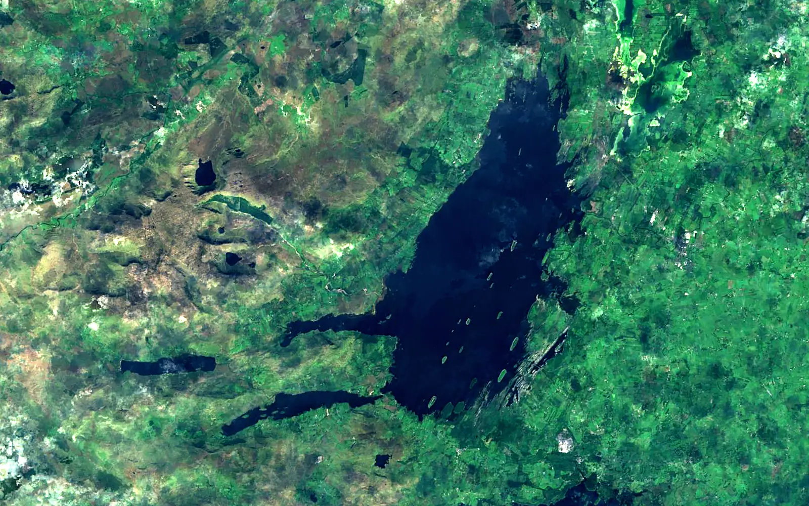 Lough Mask seen from space (Sentinel-2)